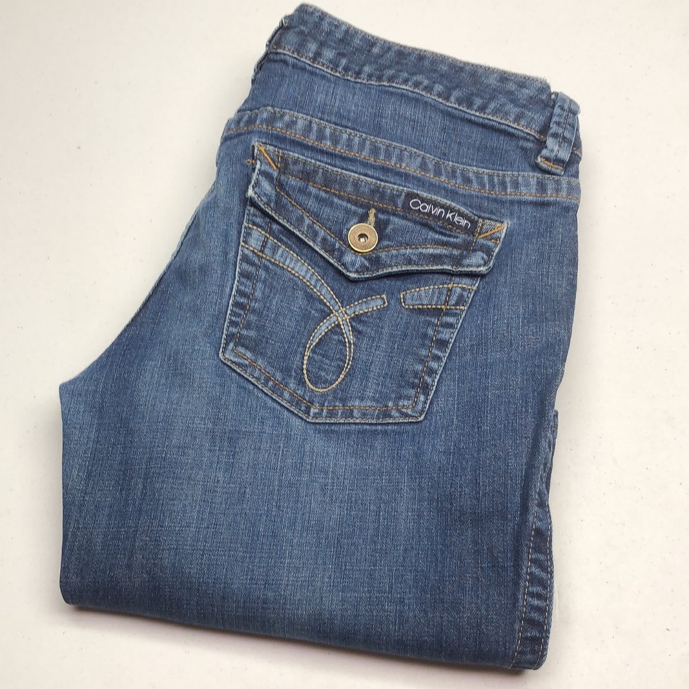 CALVIN KLEIN LEAN BOOTCUT JEANS 14/32x32 ⭐️